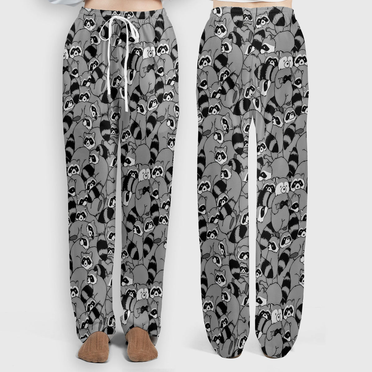 Raccoon Crowd Nurse Scrub Set