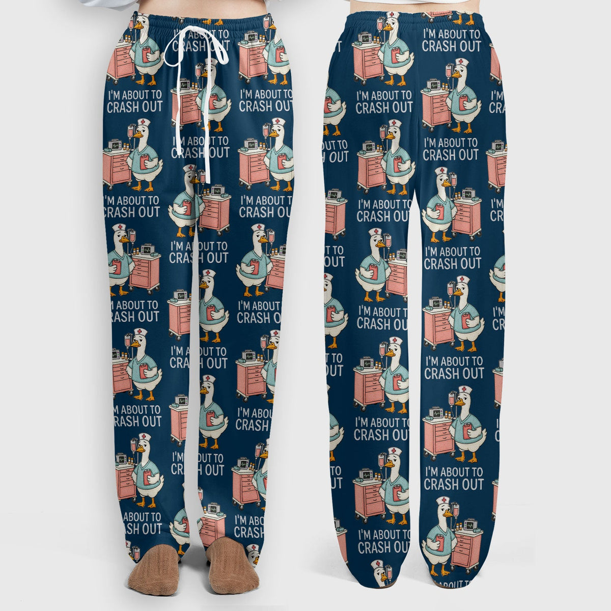 Goose Crash Out Nurse Scrub Set