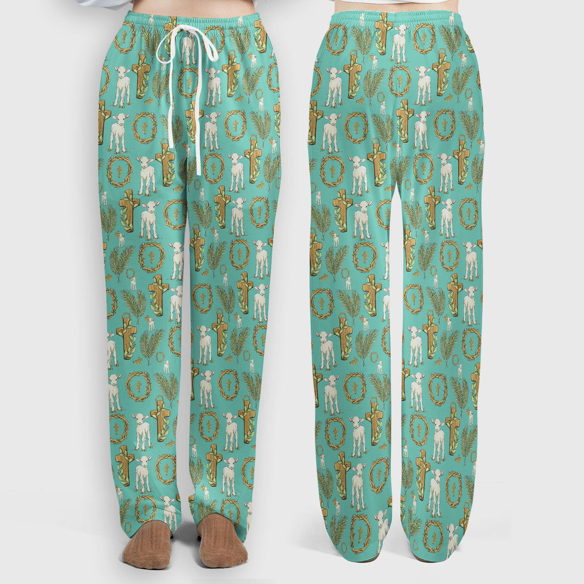 Faith Lamb Cross Nurse Scrub Set