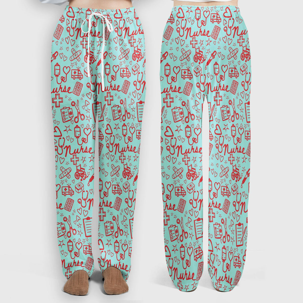 Heart Medical Nurse Scrub Set