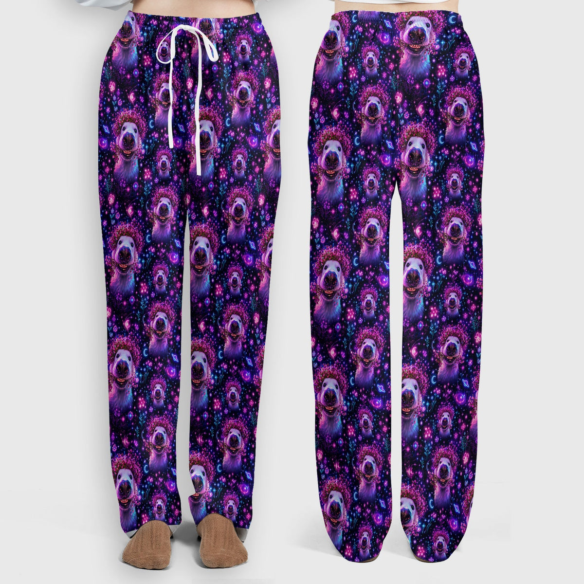 Galaxy Golden Retriever Nurse Scrub Set