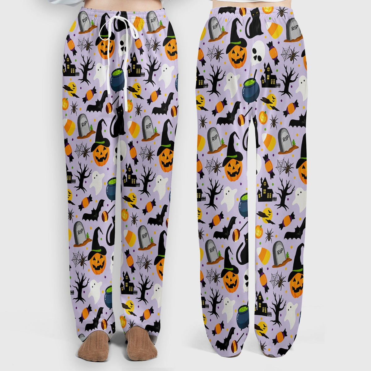 Ghost Pumpkin Witch Nurse Scrub Set - Halloween Gift