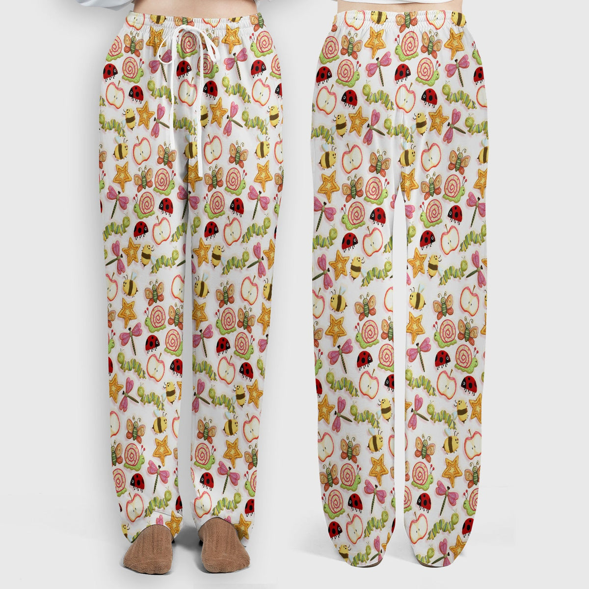 Snail Ladybug Caterpillar Apple Garden Nurse Scrub Set