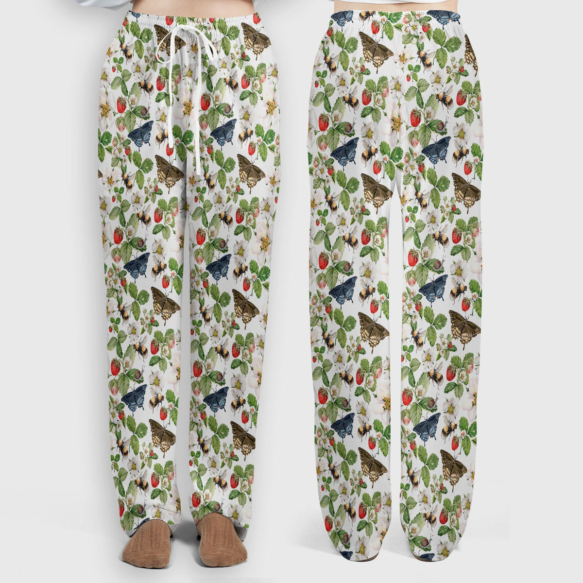Strawberry Butterfly Garden Nurse Scrub Set