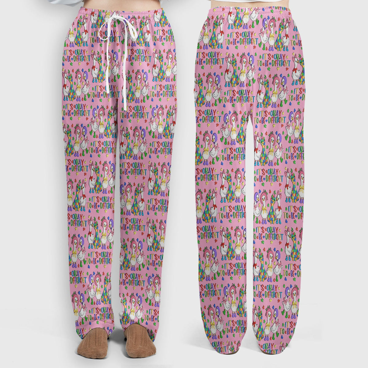 It's Okay To Be Different Duck Nurse Scrub Set