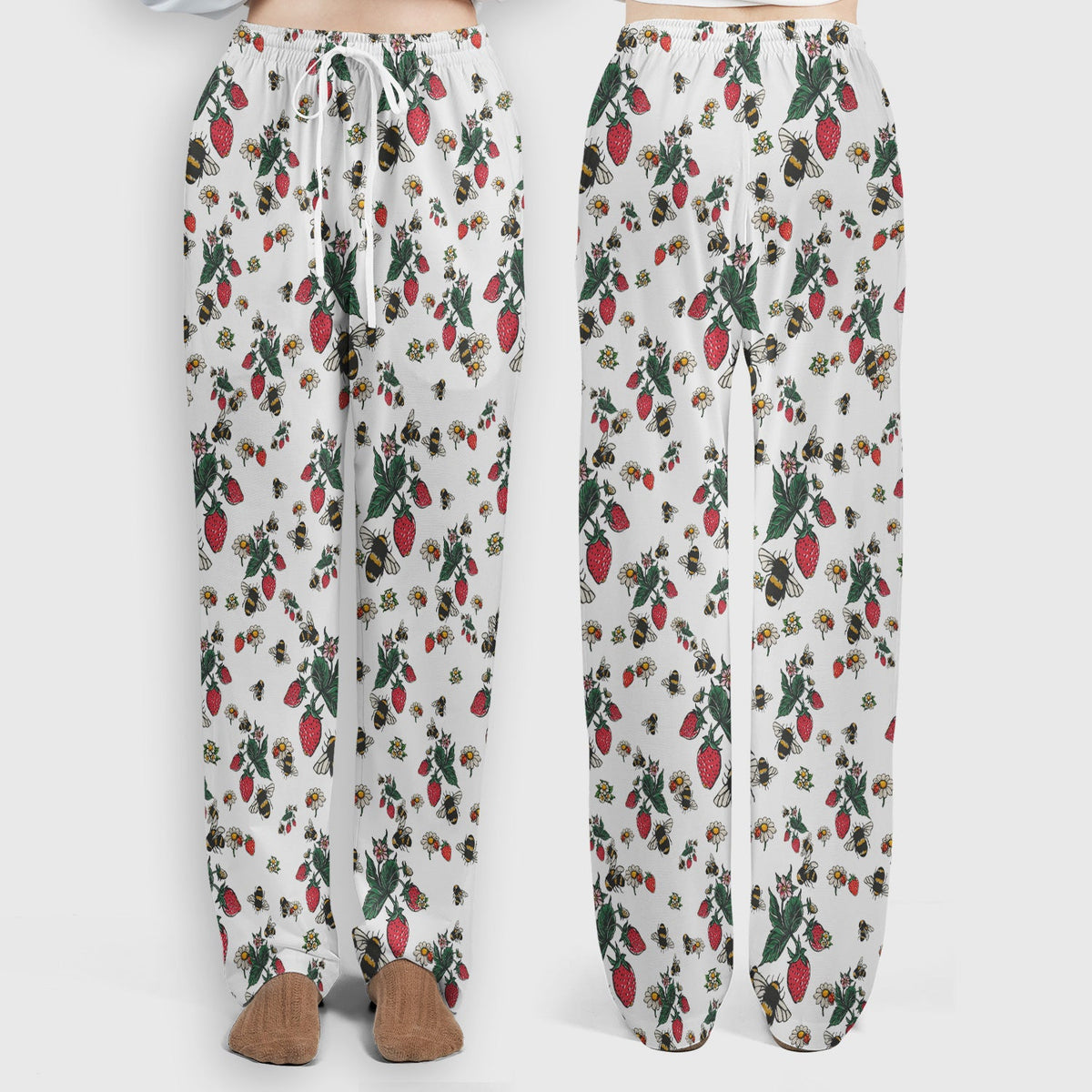 Strawberry Bee Daisy Nurse Scrub Set