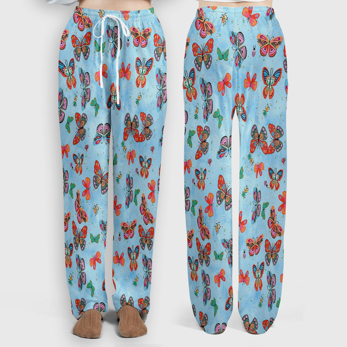 Colorful Butterfly Garden Nurse Scrub Set