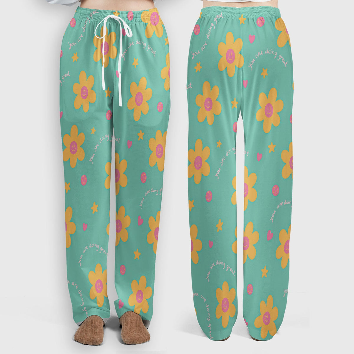 Smiley Flower Nurse Scrub Set
