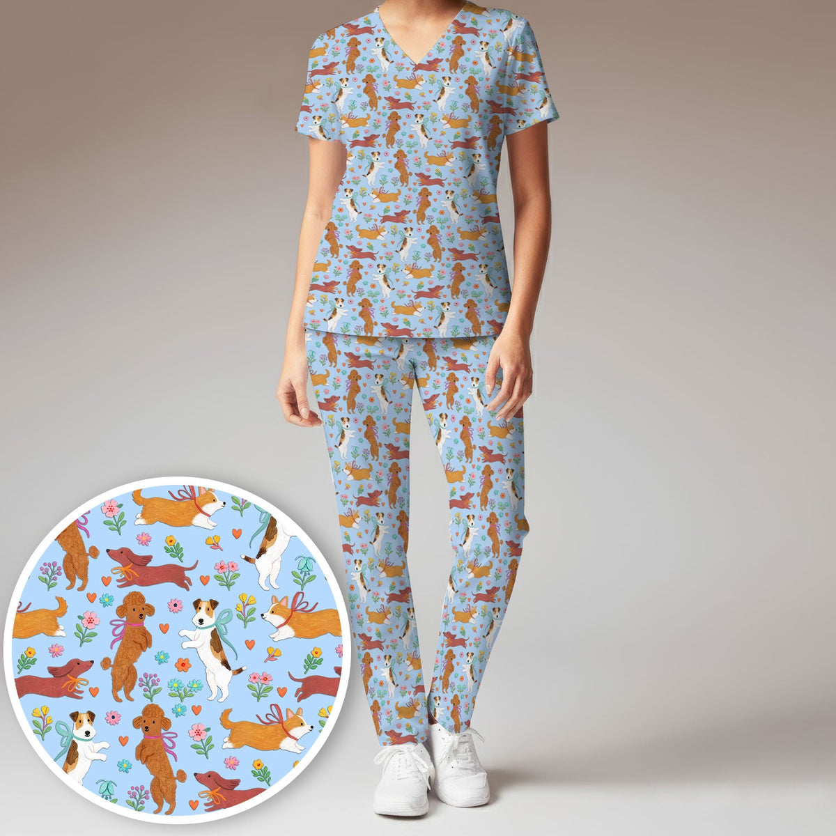 Dog Nurse Scrub Set