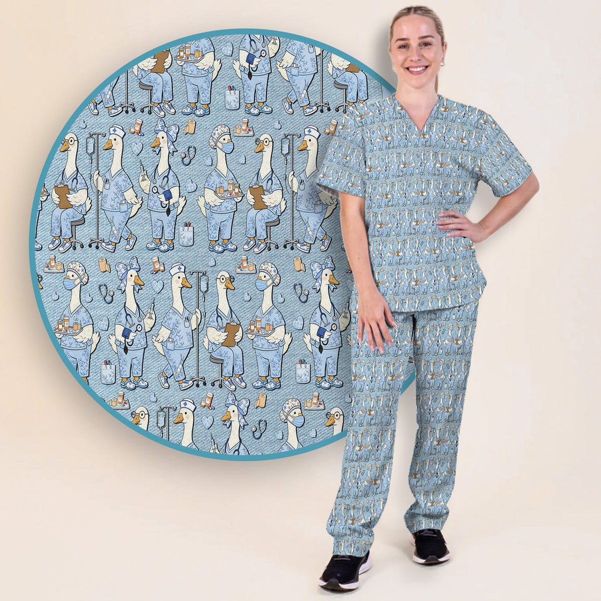 Goose Working Nurse Scrub Set