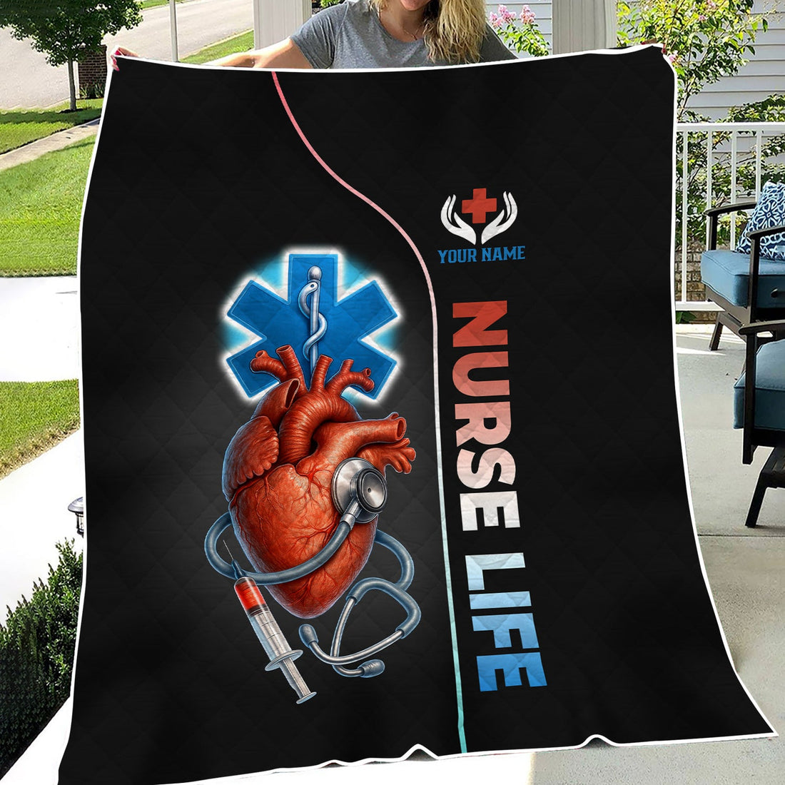 Personalized Anatomical Heart Nurse Blanket