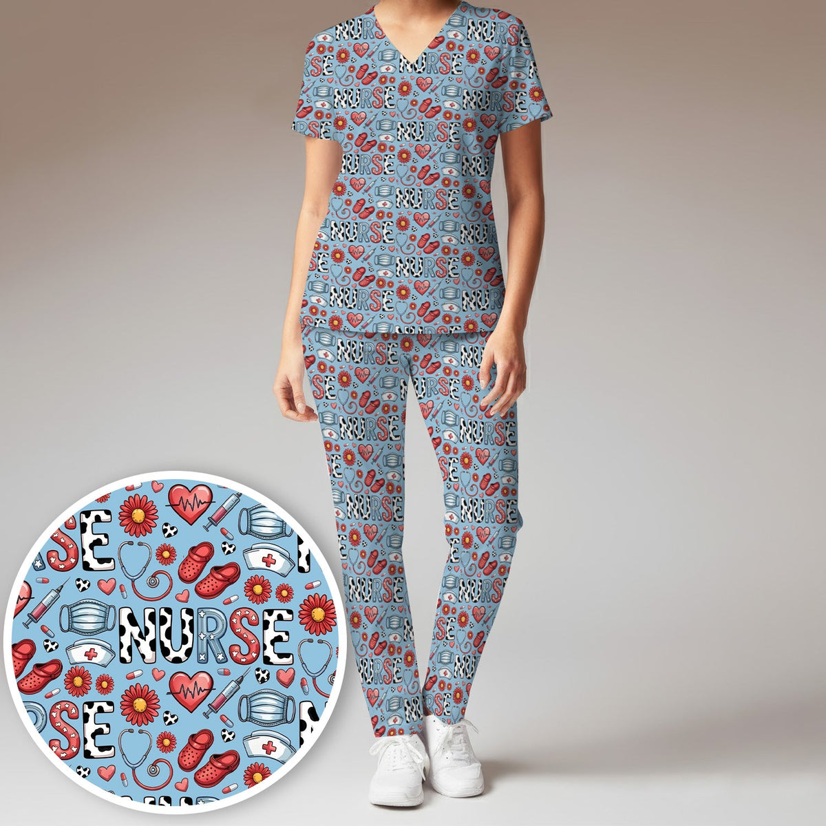Medical Icon Nurse Scrub Set