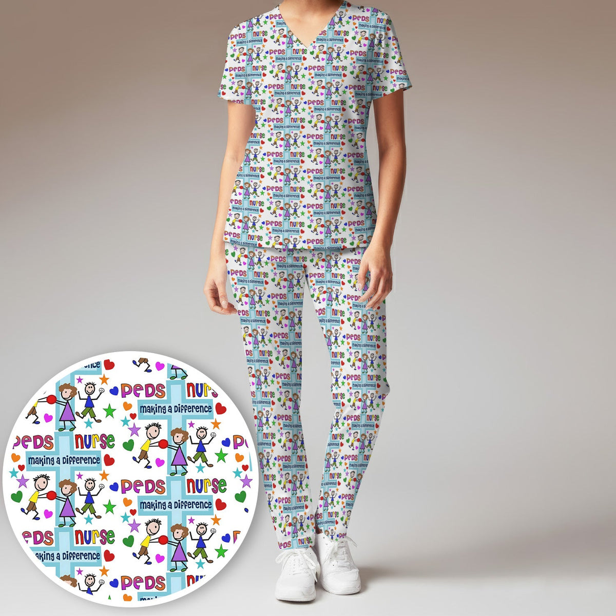 Peds Making A Difference Nurse Scrub Set