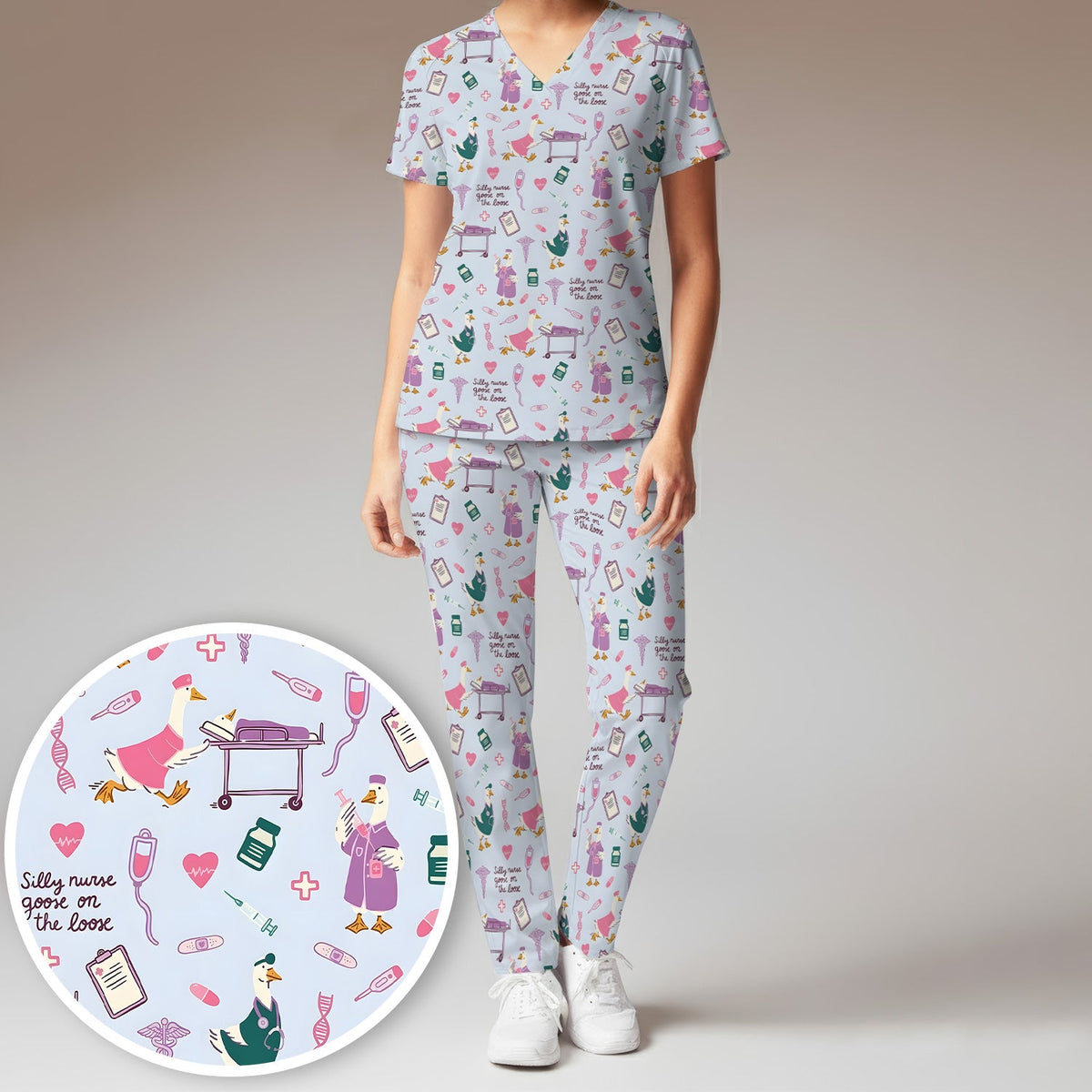 Goose Medical Humor Tools Nurse Scrub Set