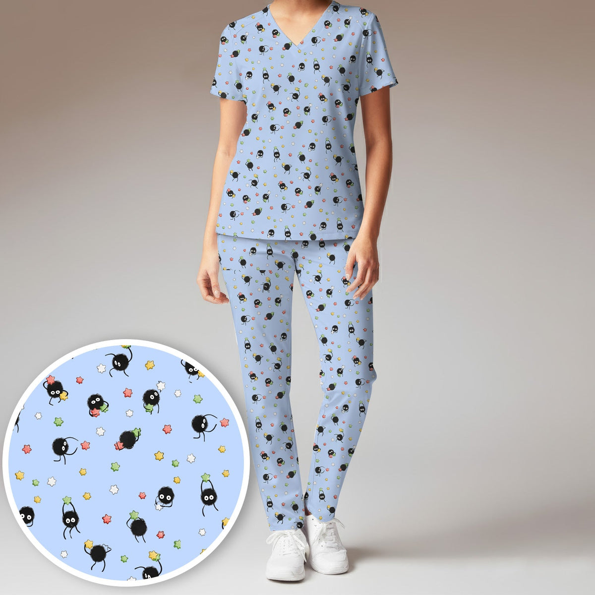 Spider Nurse Scrub Set