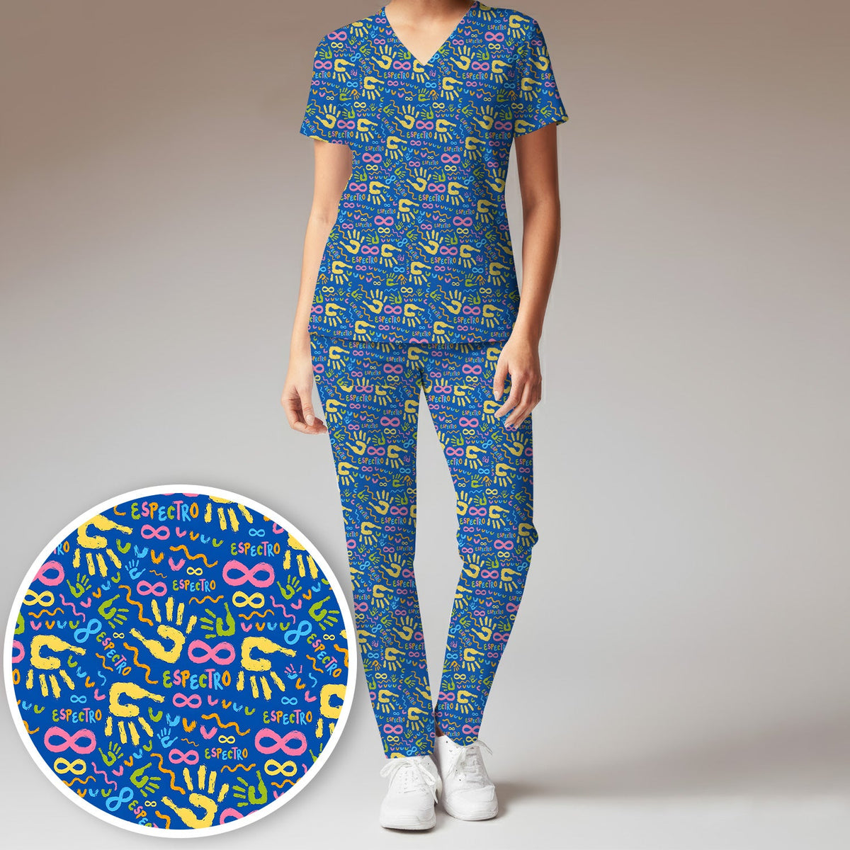 Autism Spectrum Infinity Nurse Scrub Set