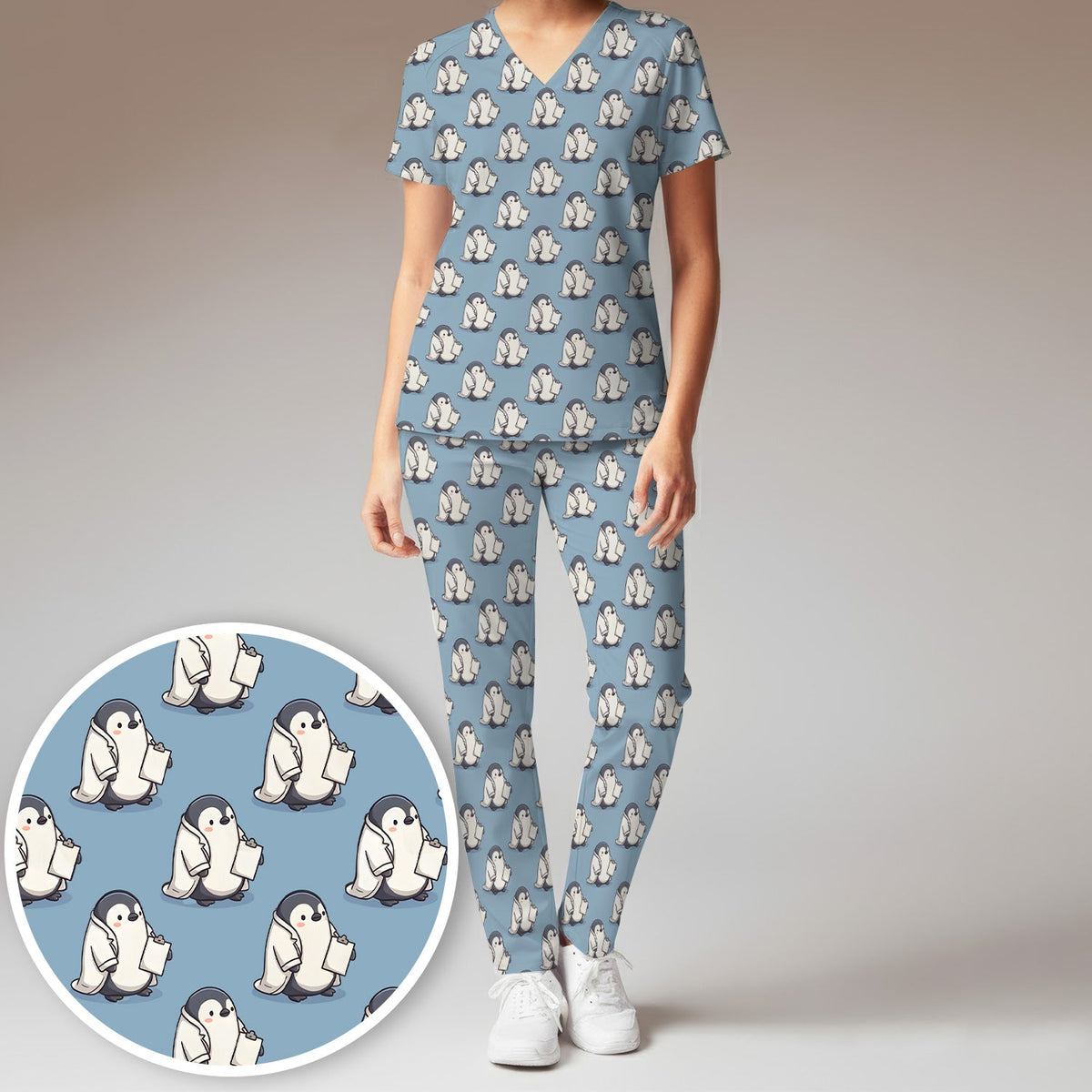 Penguin Medical Nurse Scrub Set