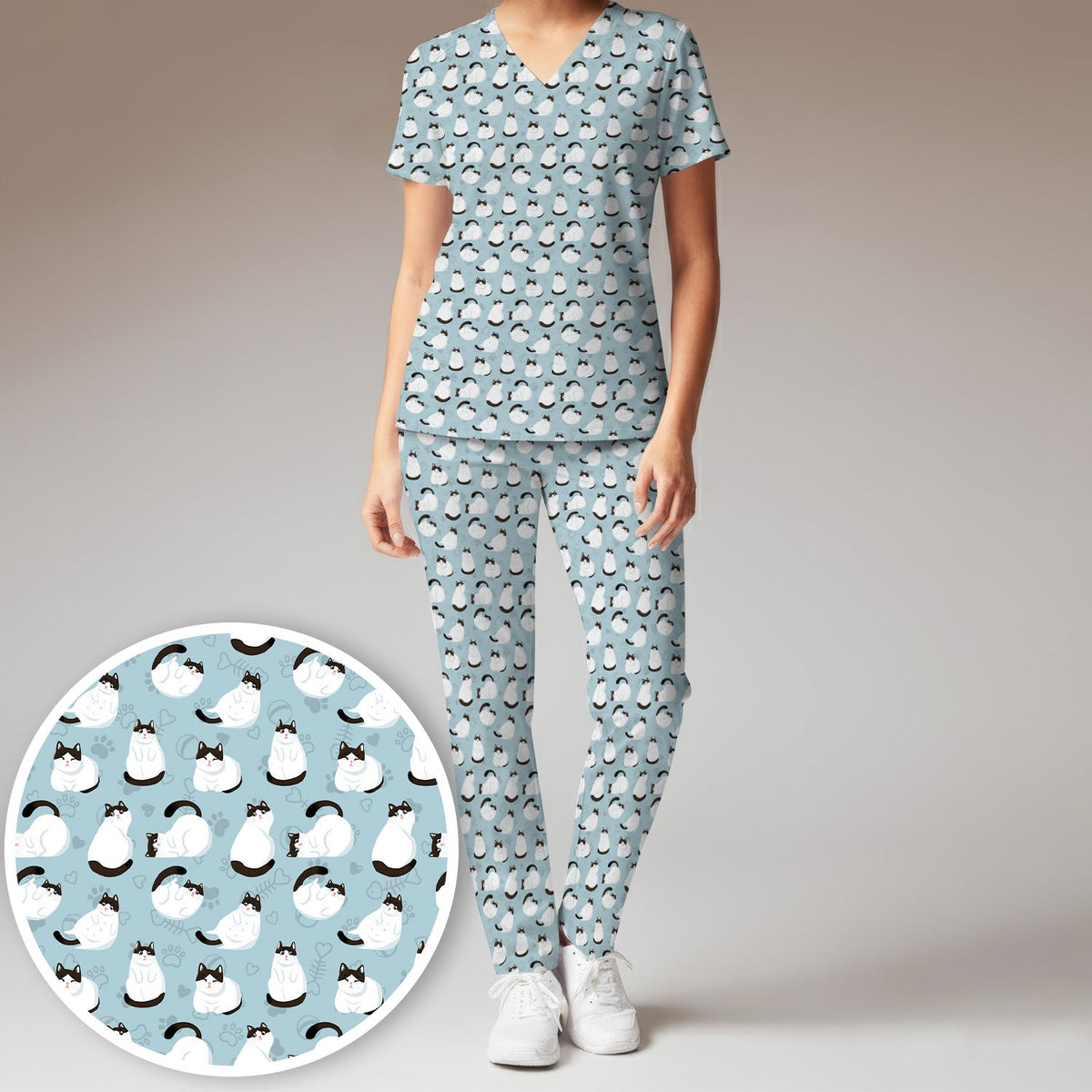 Cat Nurse Scrub Set