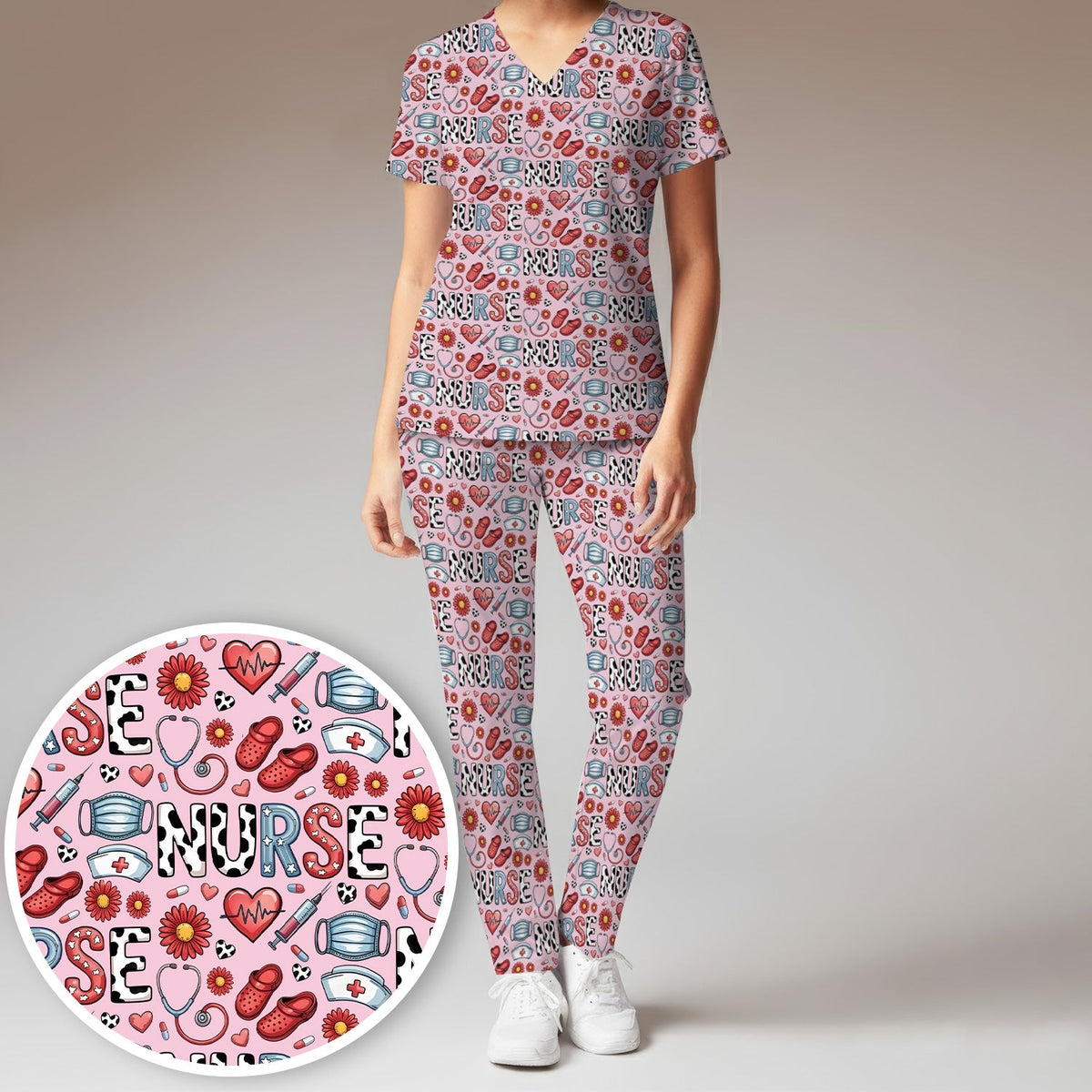 Medical Icon Nurse Scrub Set