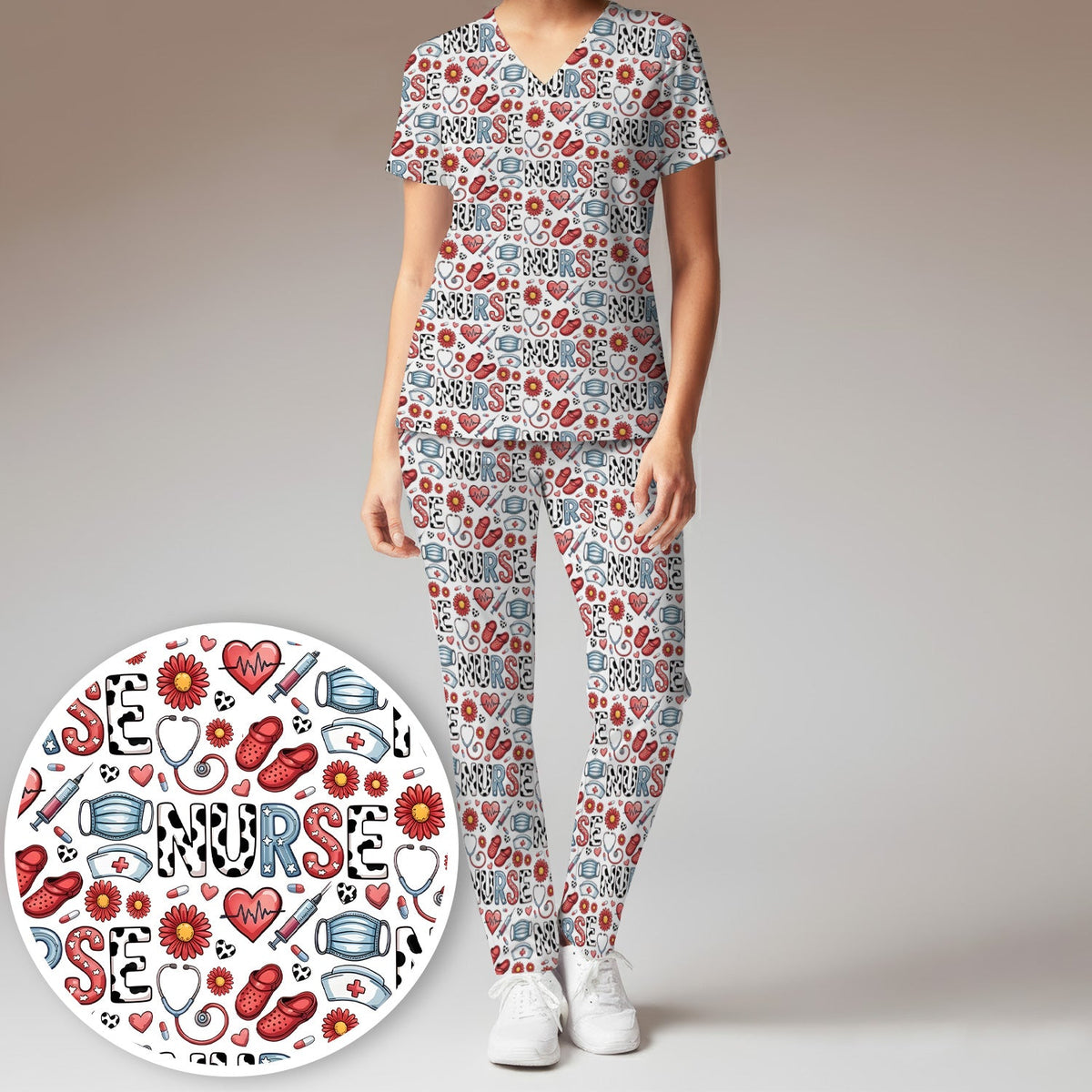 Medical Icon Nurse Scrub Set