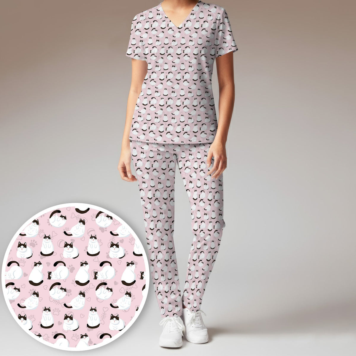 Cat Nurse Scrub Set