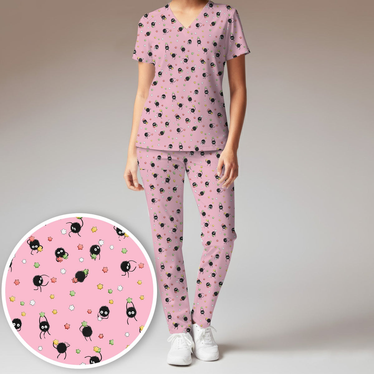 Spider Nurse Scrub Set
