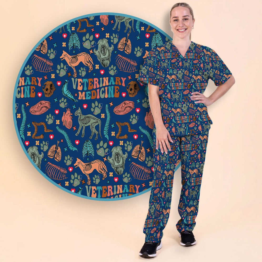 Vet Tech Nurse Scrub Set