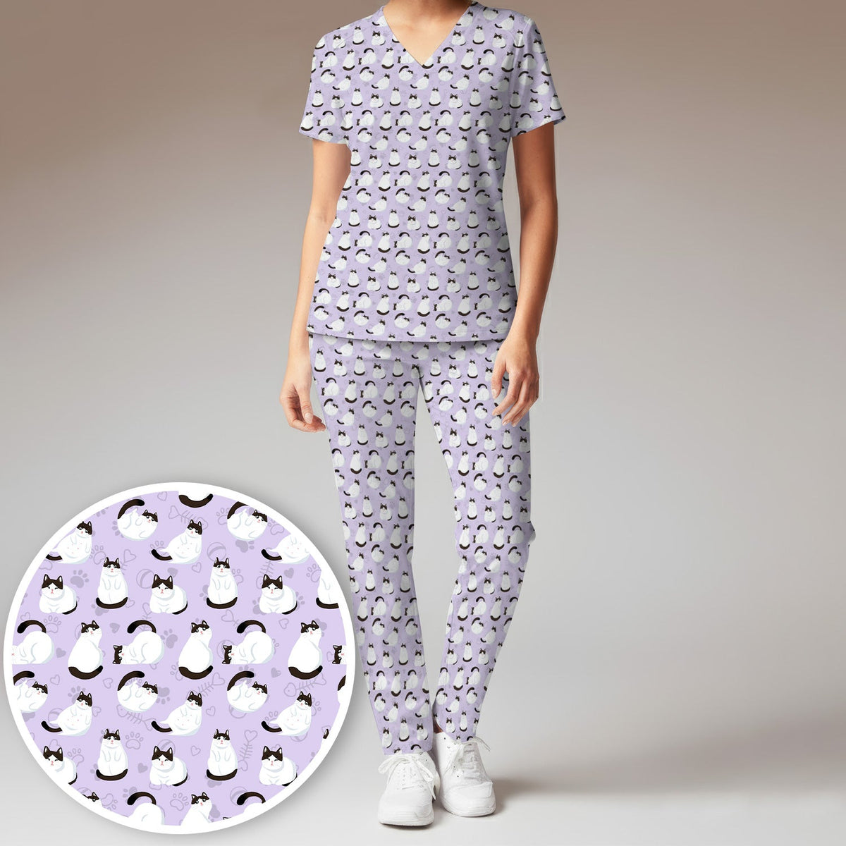 Cat Nurse Scrub Set