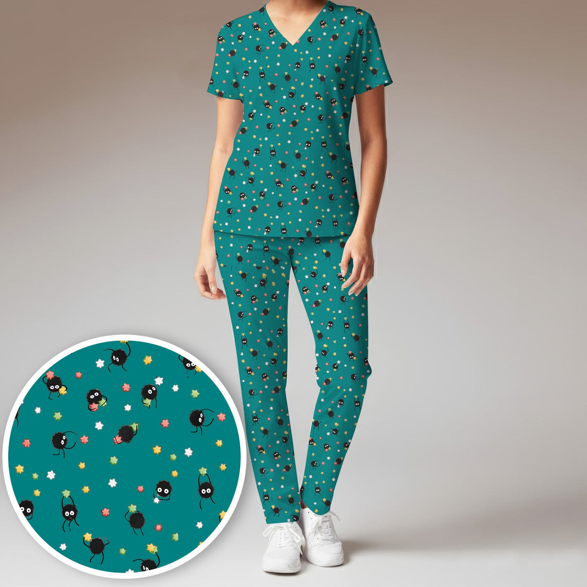 Spider Nurse Scrub Set