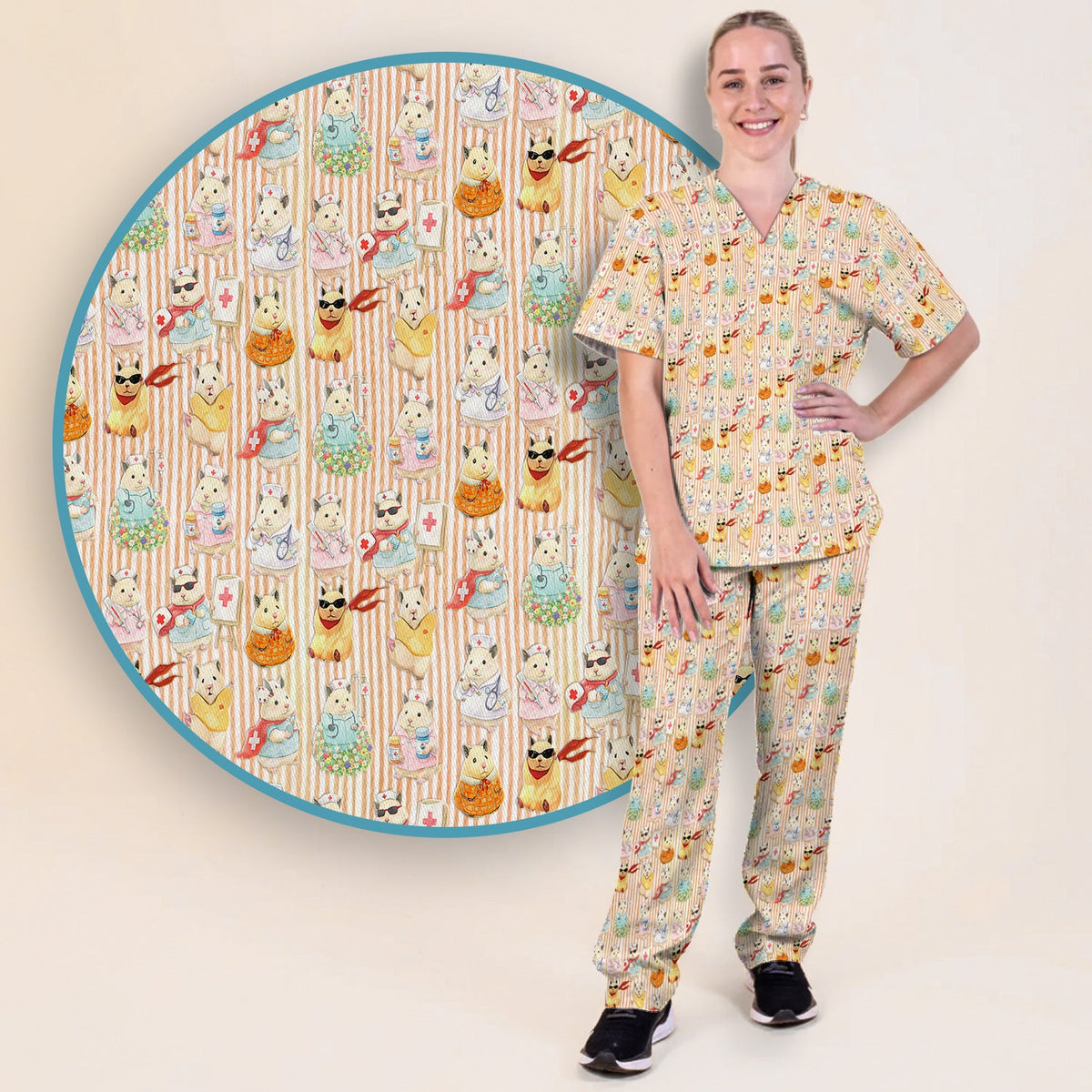Hamster Nurse Scrub Set
