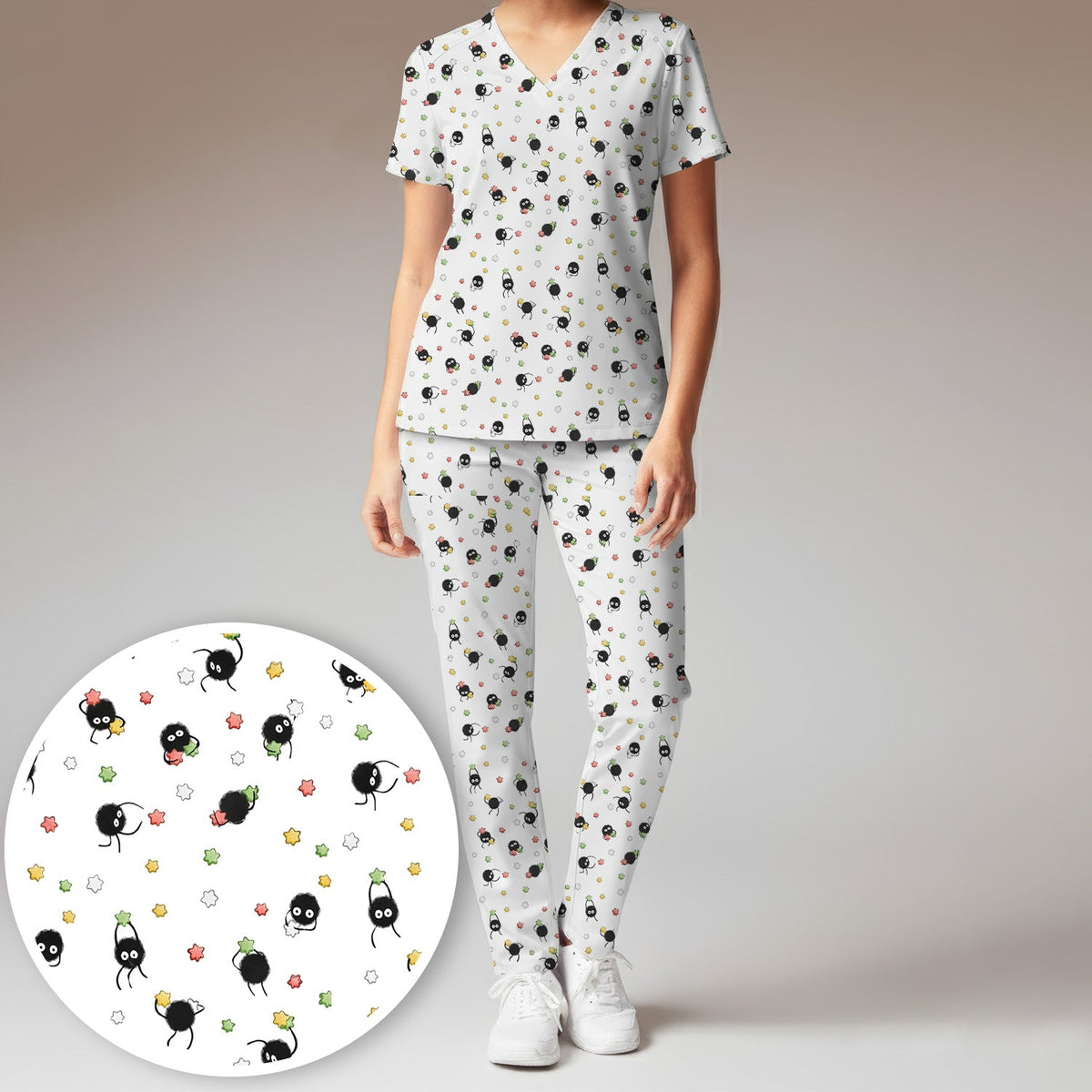 Spider Nurse Scrub Set