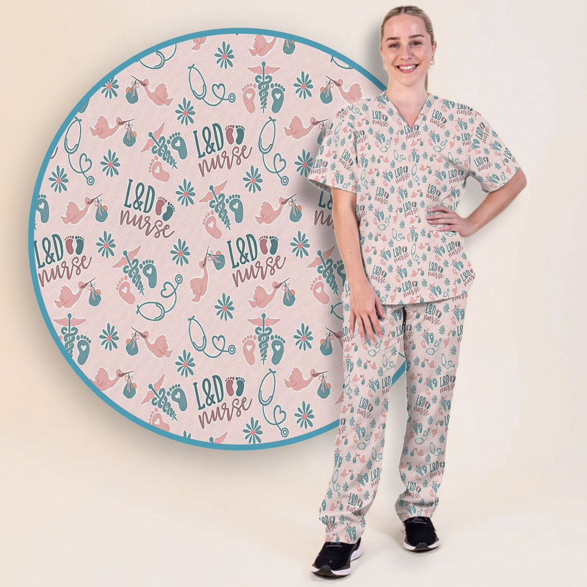 Labor and Delivery Nurse Scrub Set