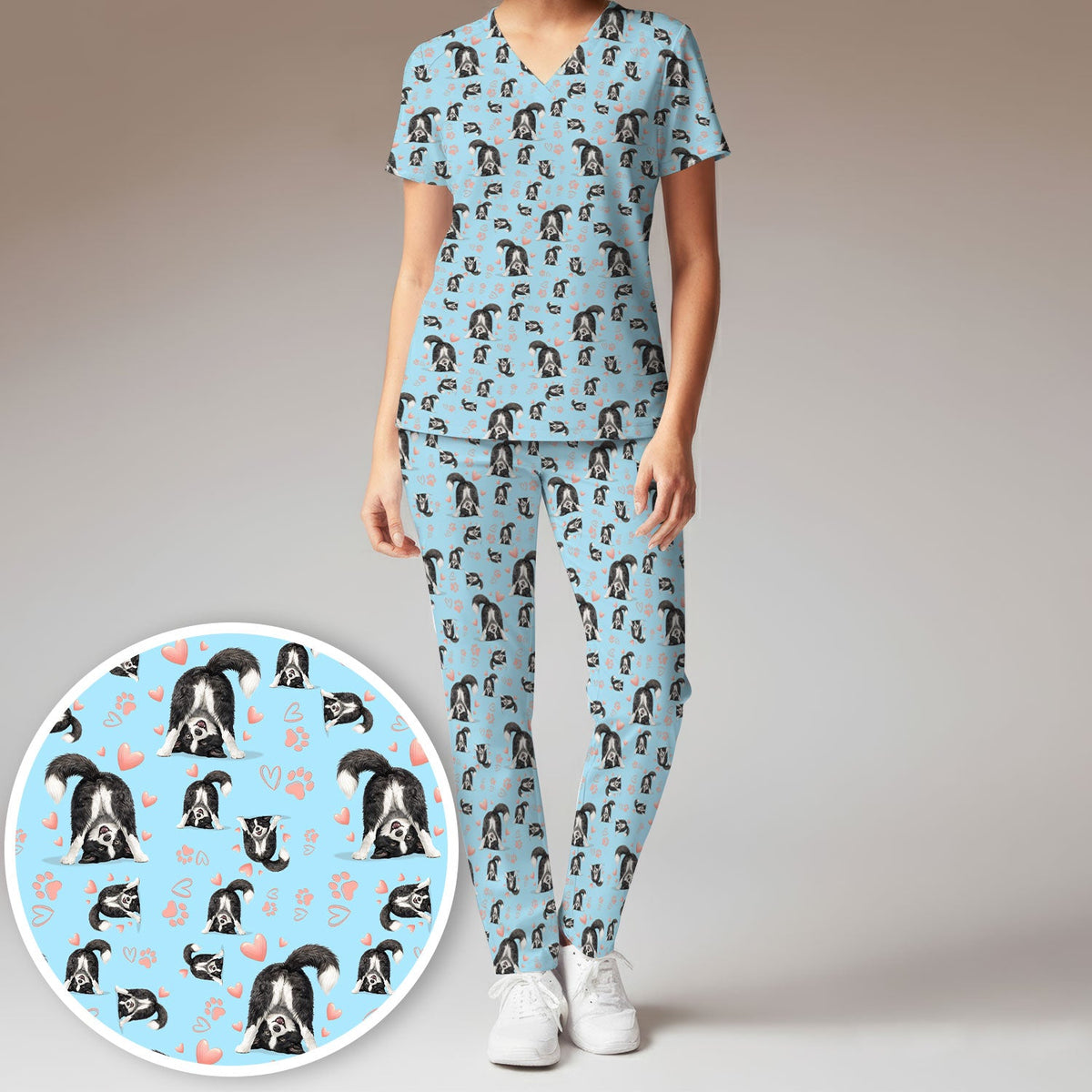 Puppy Heart Nurse Scrub Set