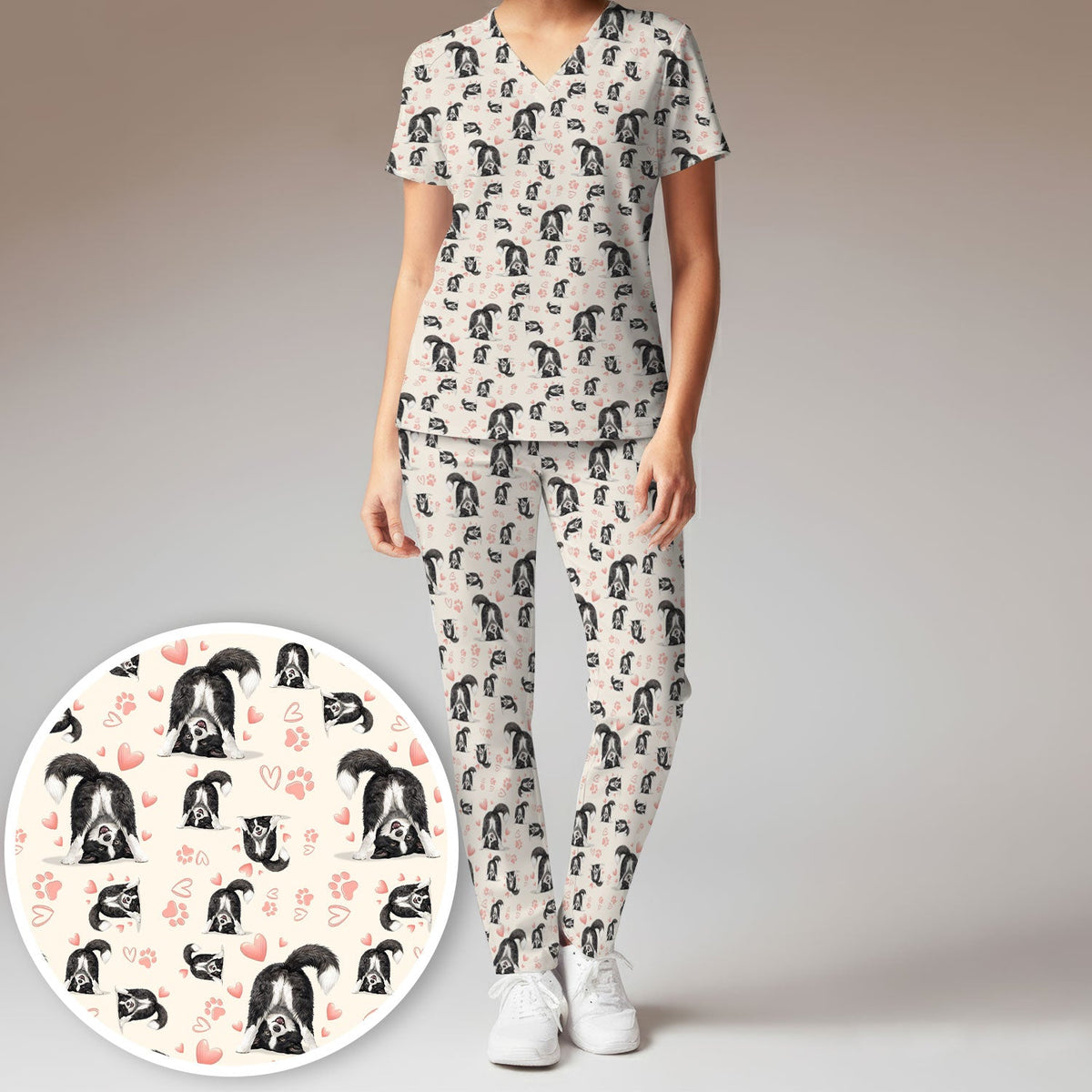 Puppy Heart Nurse Scrub Set