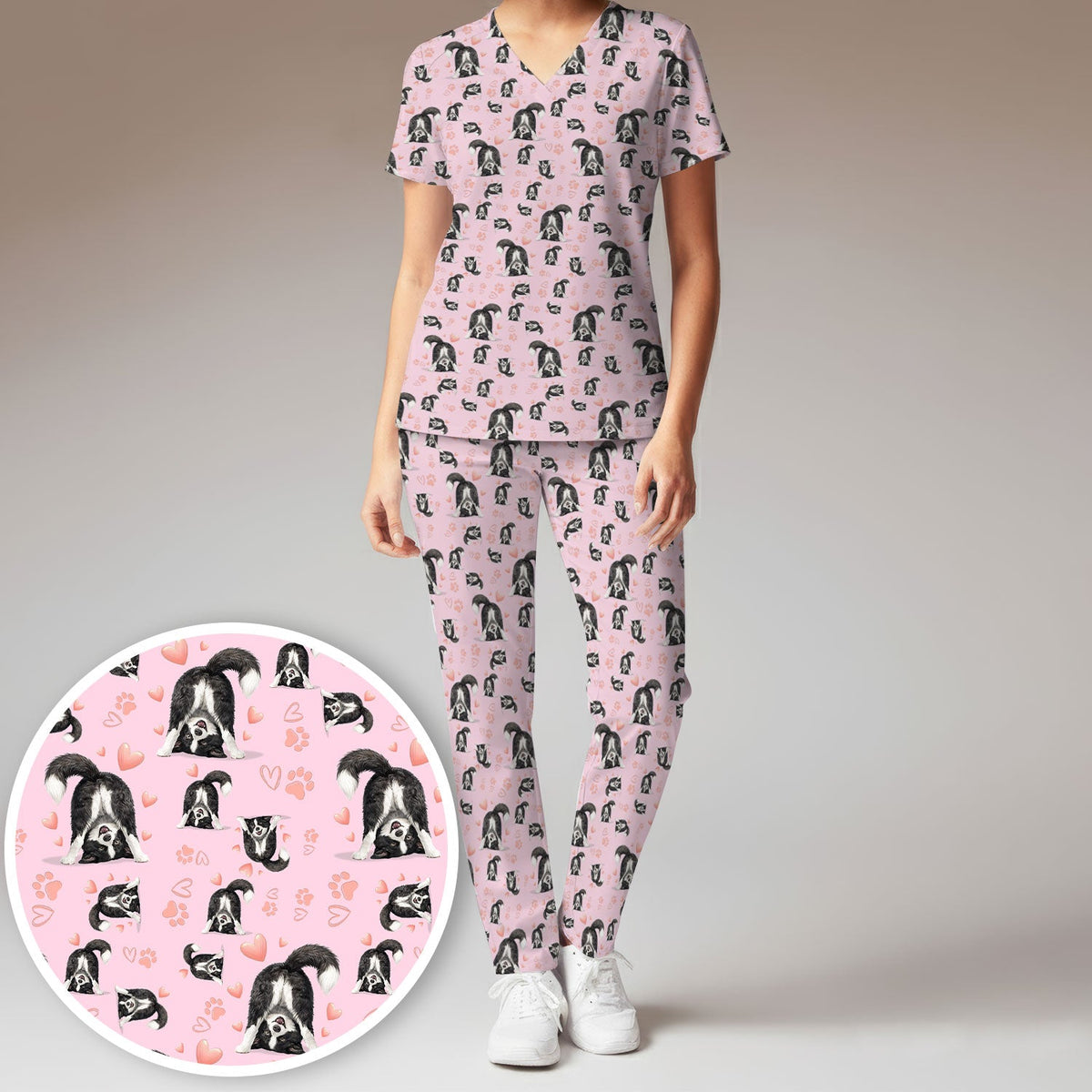 Puppy Heart Nurse Scrub Set
