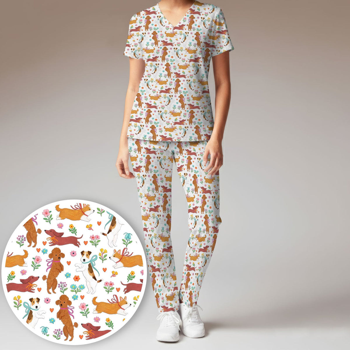Dog Nurse Scrub Set