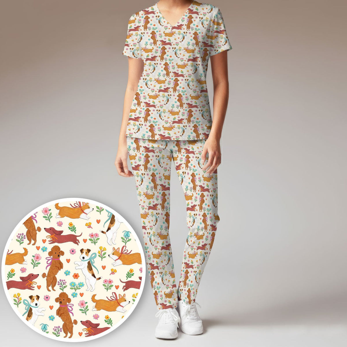 Dog Nurse Scrub Set