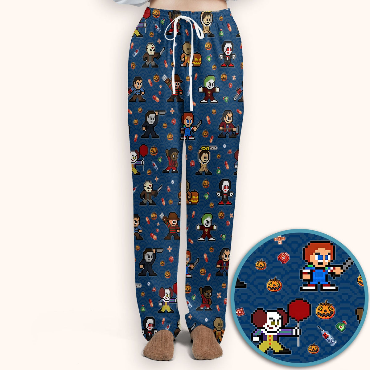 Scary Character Nurse Scrub Set - Halloween Gift