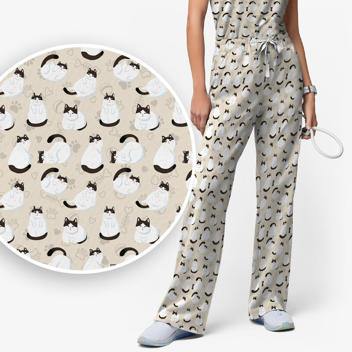 Cat Nurse Scrub Set