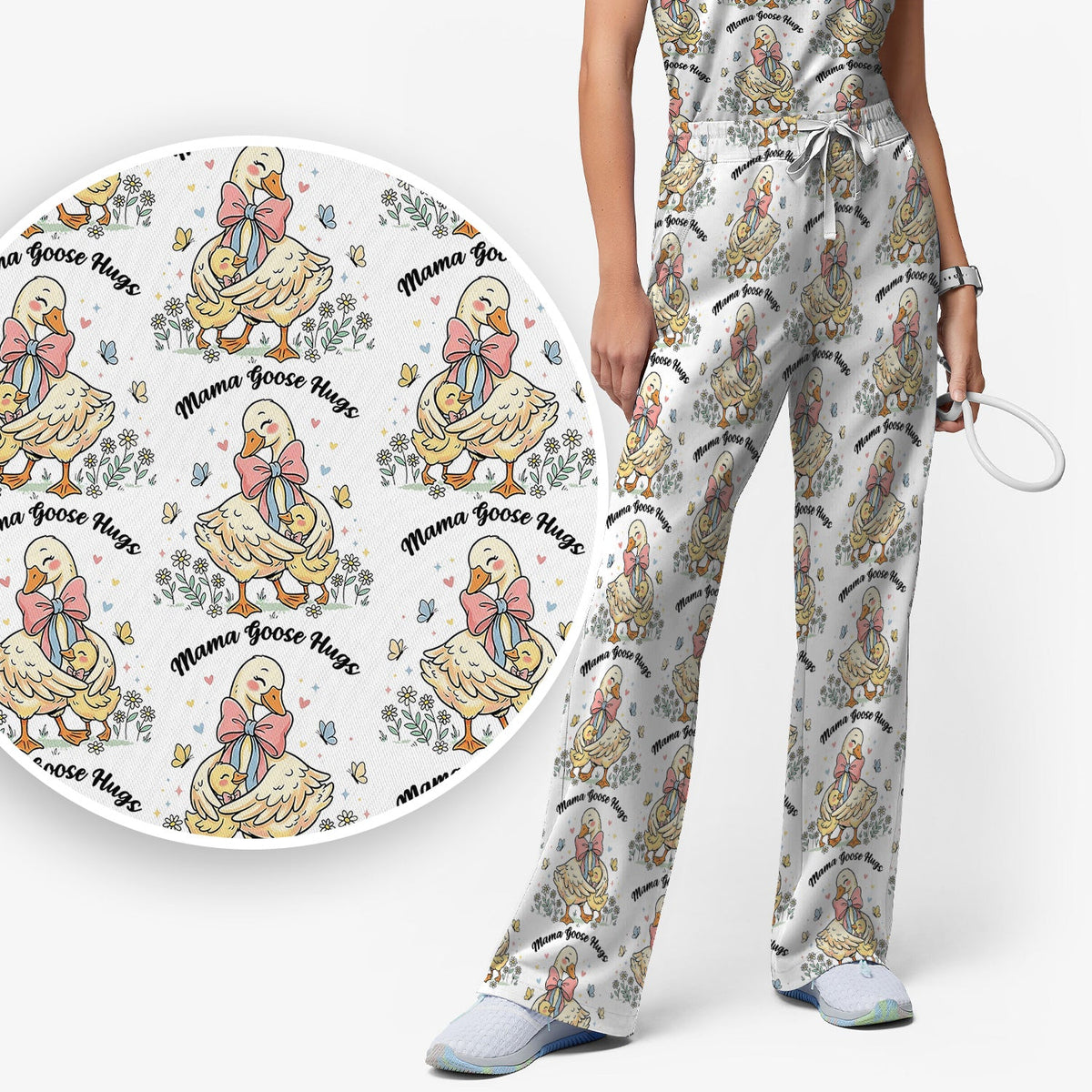 Mama Goose Hug Nurse Scrub Set