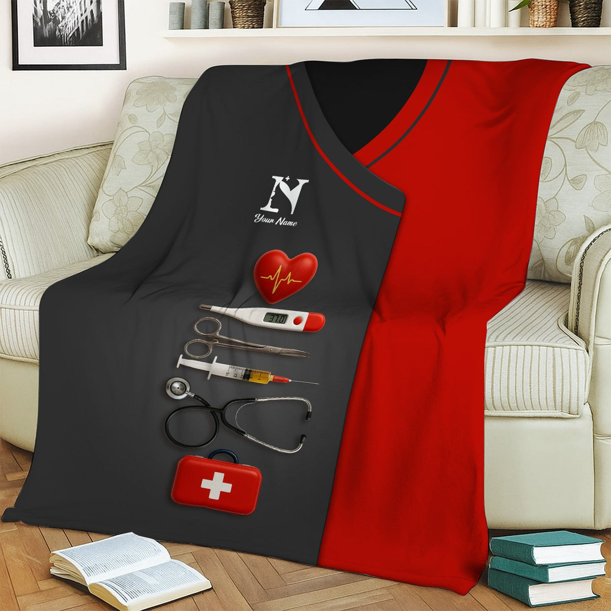 Personalized Nurse Name Blanket