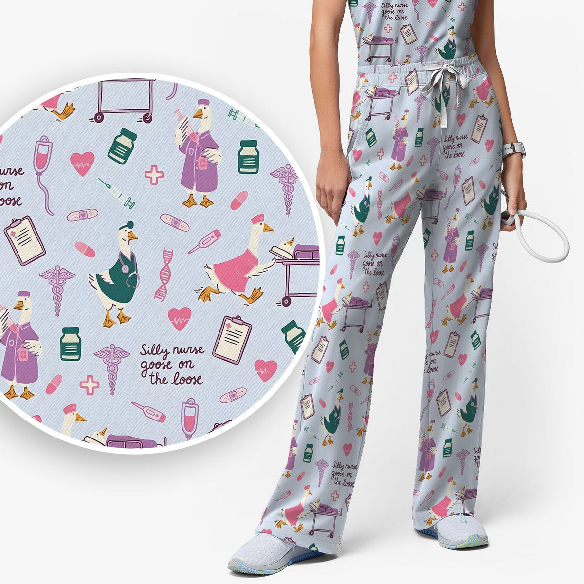Goose Medical Humor Tools Nurse Scrub Set