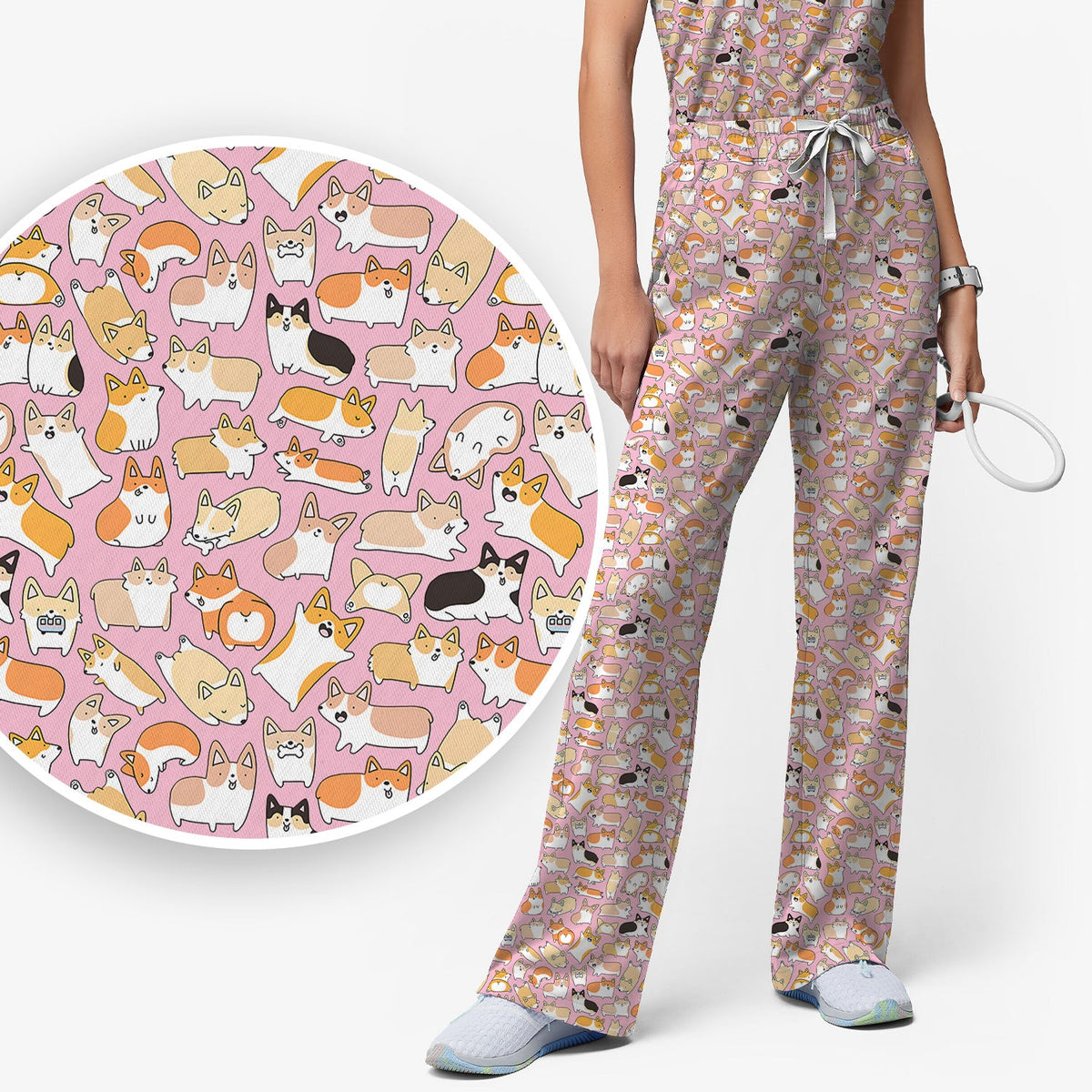 Corgi Nurse Scrub Set