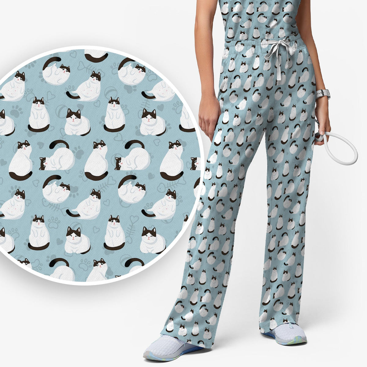Cat Nurse Scrub Set