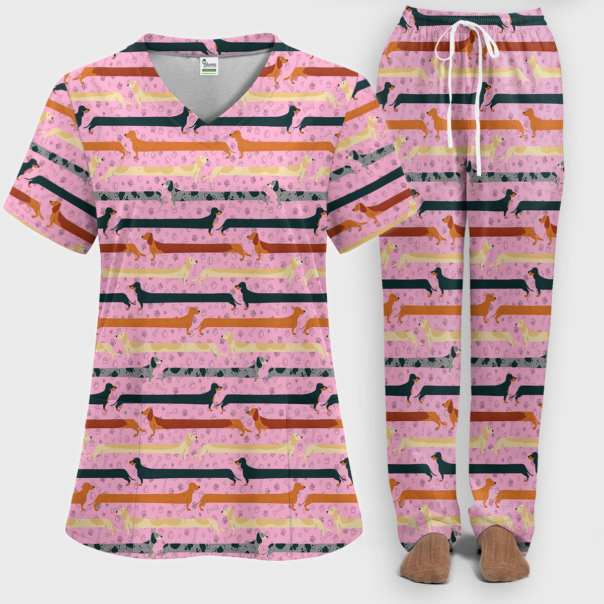 It's Been A Long Day Dachshund Nurse Scrub Set