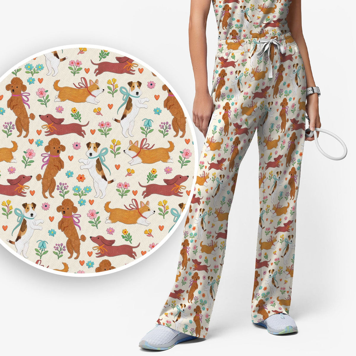 Dog Nurse Scrub Set