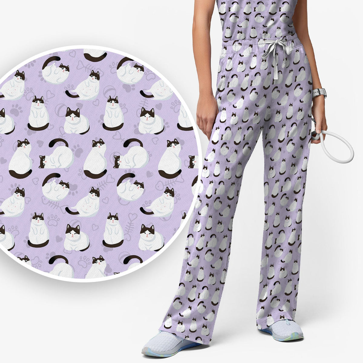 Cat Nurse Scrub Set