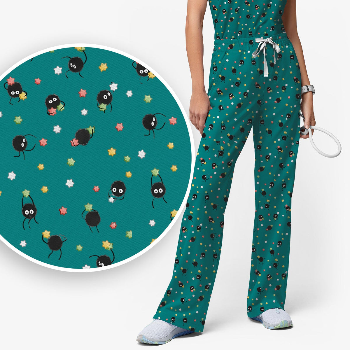 Spider Nurse Scrub Set