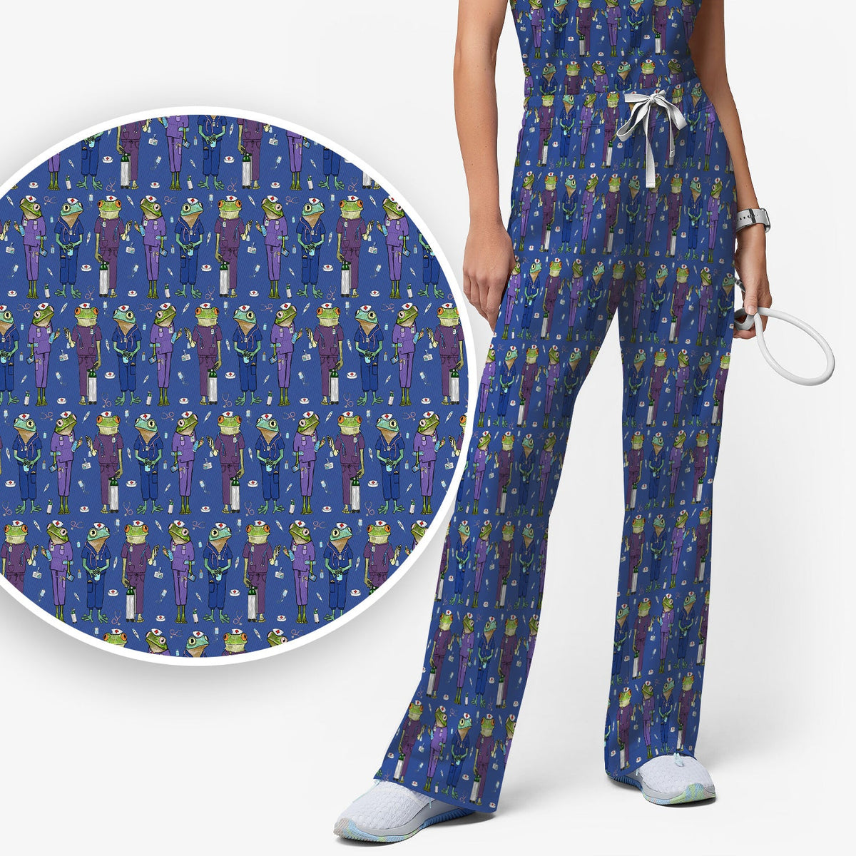 Frog Nurse Scrub Set