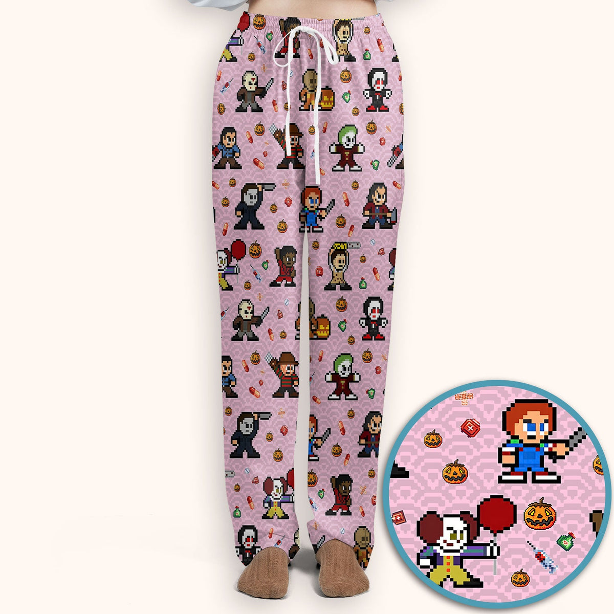 Scary Character Nurse Scrub Set - Halloween Gift